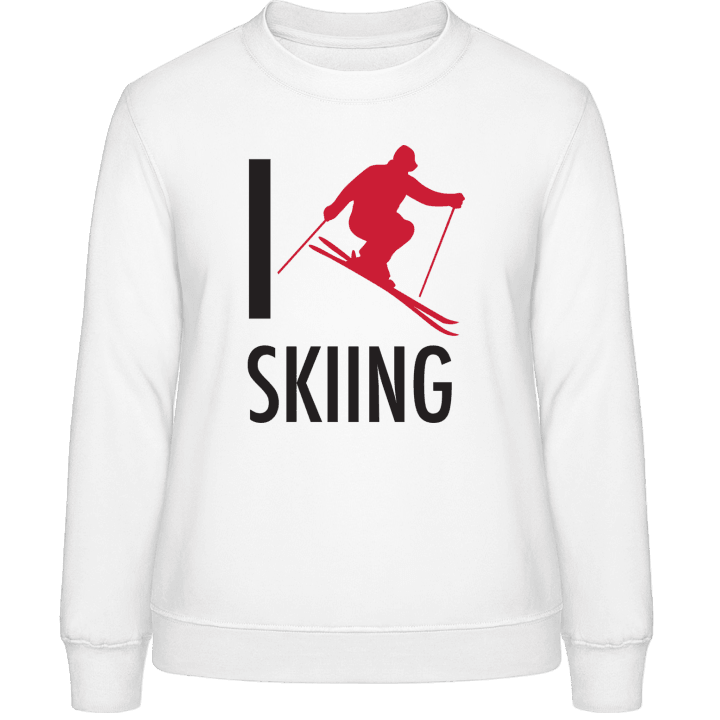 I Love Skiing Women Sweatshirt 0 image