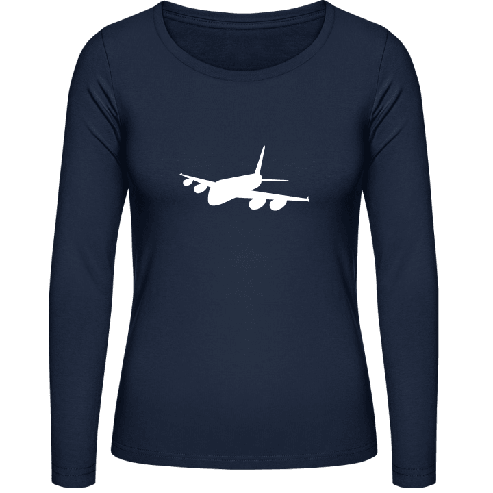 Plane Illustration Women long Sleeve Shirt 0 image