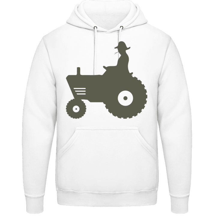 Farmer Driving Tractor Felpa con cappuccio contain pic