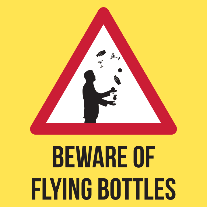 Beware Of Flying Bottles Kitchen Apron 0 image
