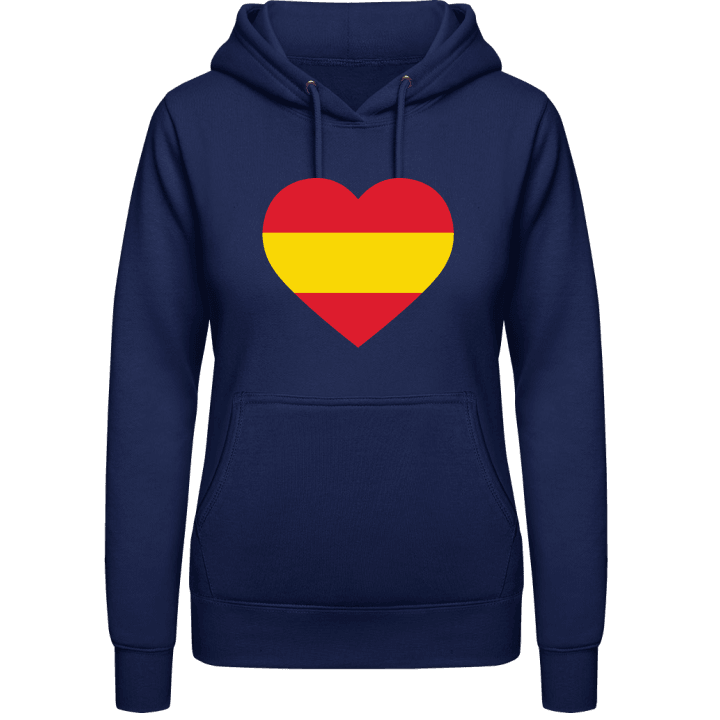 Spain Heart Flag Sweat à capuche pour femme contain pic