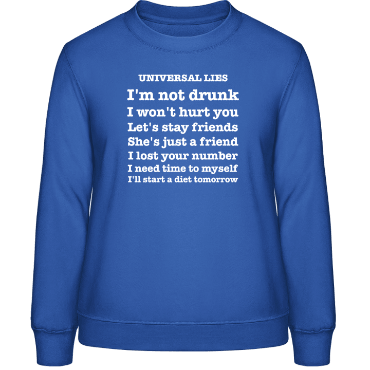 Universal Lies Sweatshirt för kvinnor 0 image