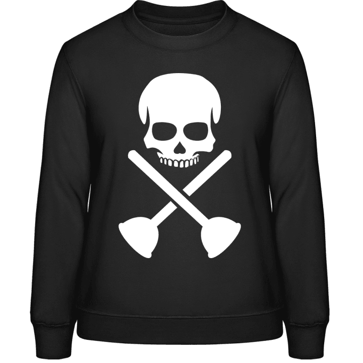 Plumber Skull Sweatshirt för kvinnor contain pic
