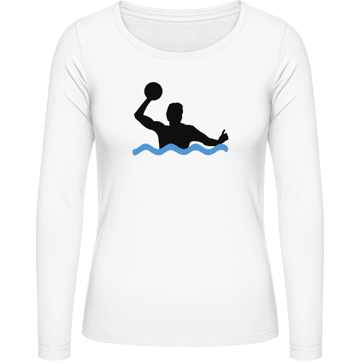 Wasserball Spieler Frauen Langarmshirt contain pic