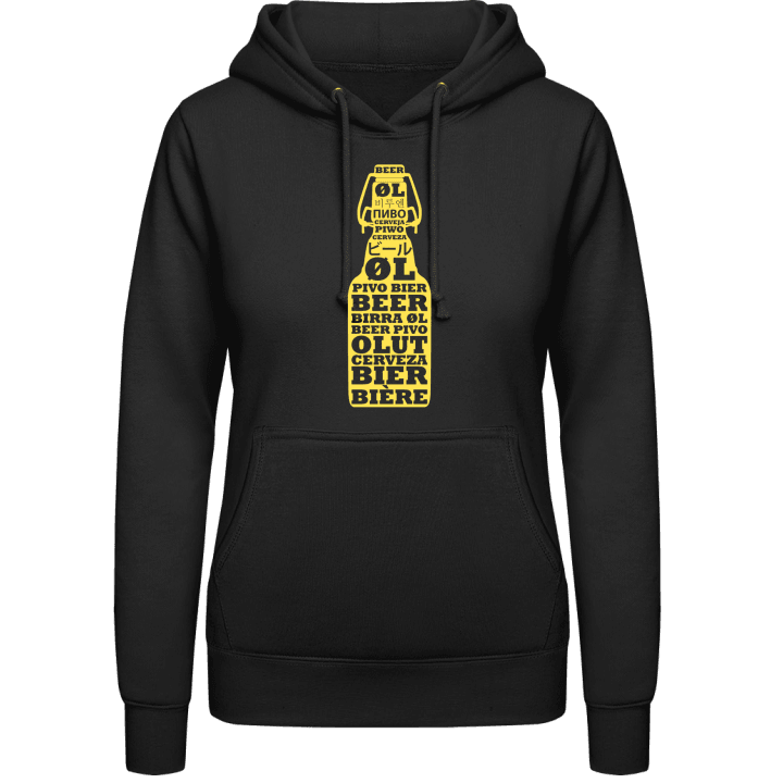 Bier Fles Vrouwen Hoodie contain pic
