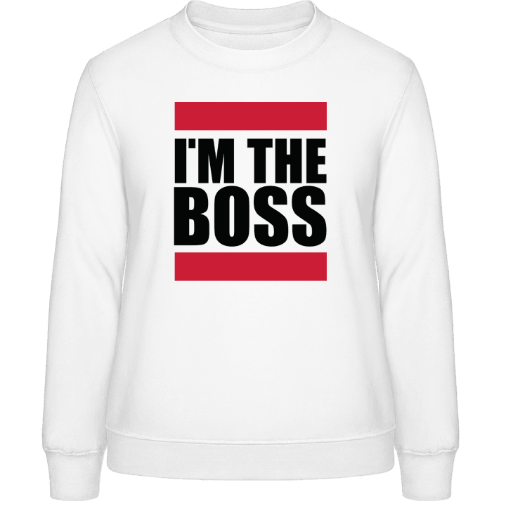 I'm The Boss Logo Sweatshirt för kvinnor contain pic
