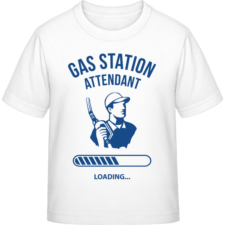 Gas Station Attendant Loading T-shirt för barn contain pic