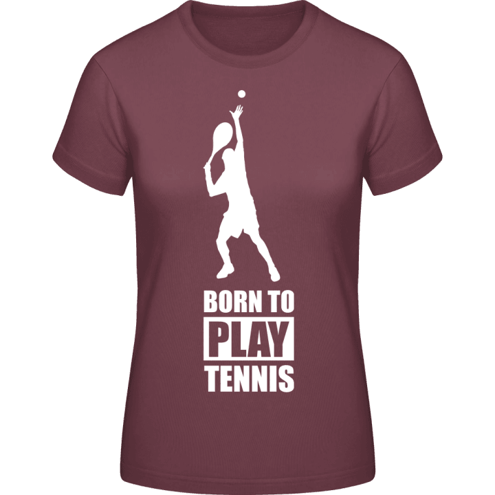 Born To Play Tennis Vrouwen T-shirt contain pic