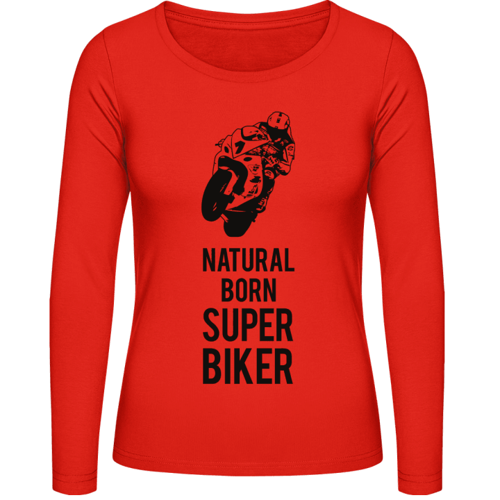 Natural Born Superbiker Camisa de manga larga para mujer contain pic