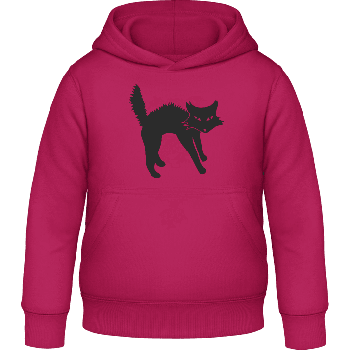 Angry Cat Illustration Kids Hoodie 0 image