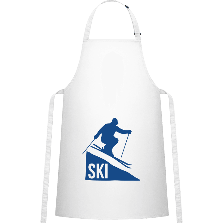 Jumping Ski Delantal de cocina contain pic
