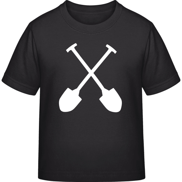Crossed Shovels Camiseta infantil contain pic