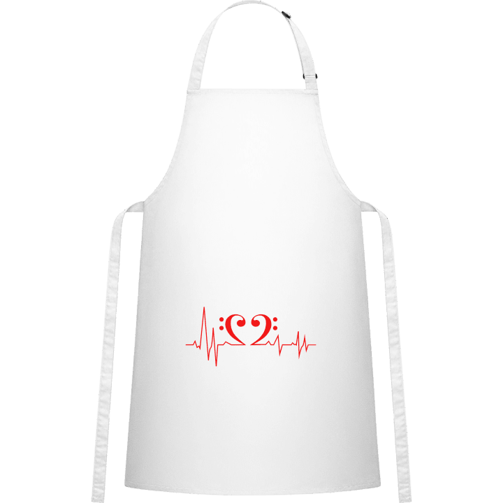 Bass Heart Frequence Kitchen Apron contain pic