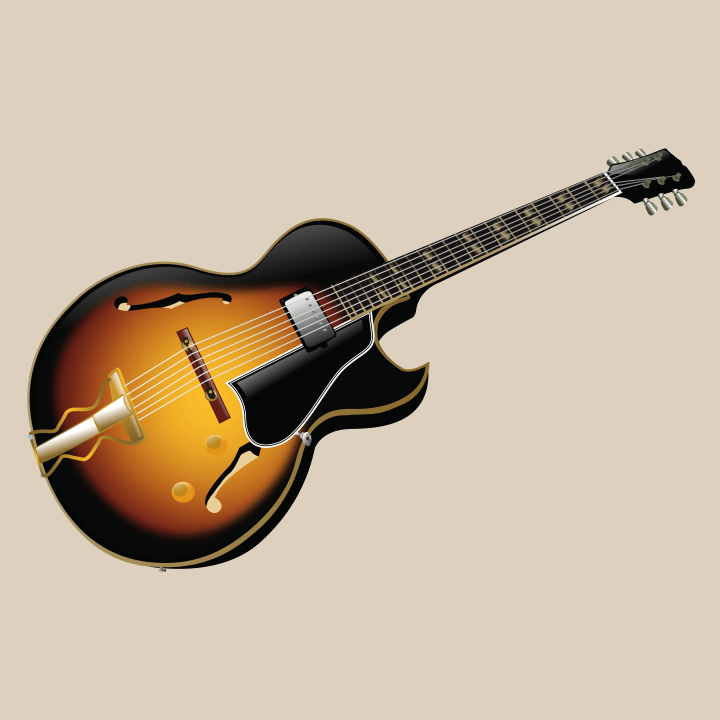 Electric Guitar Illustration T-shirt à manches longues pour femmes 0 image