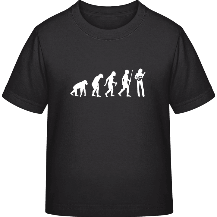 Mandolin Player Evolution T-shirt för barn contain pic