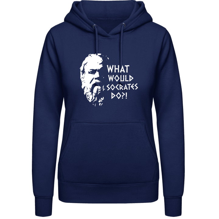 What Would Socrates Do? Hoodie för kvinnor contain pic