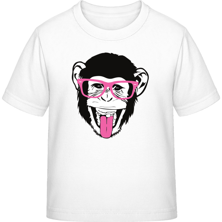 Chimpanzee With Glasses T-shirt til børn 0 image