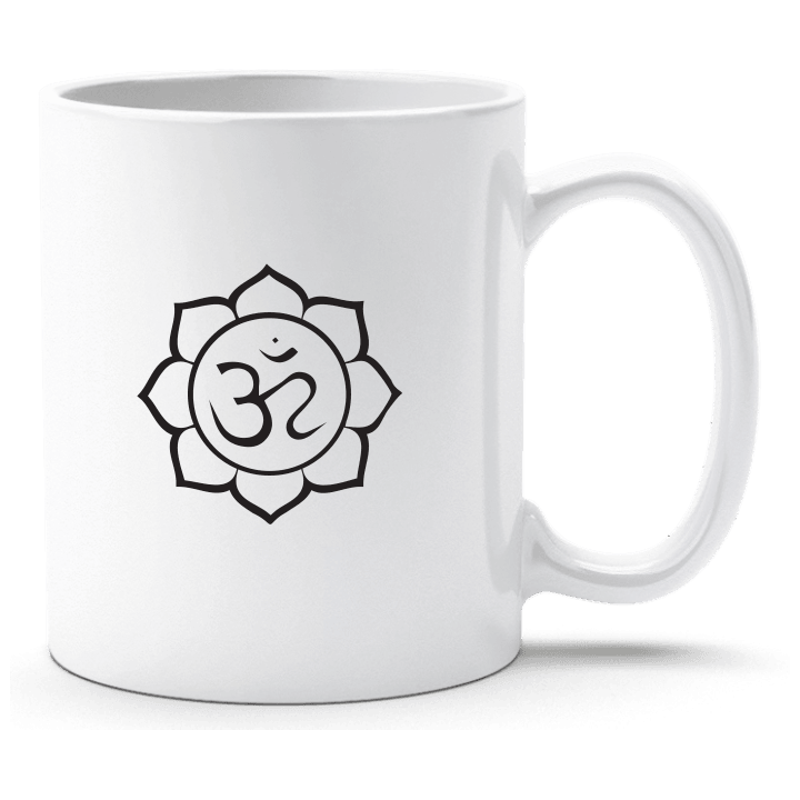 Om Lotus Flower Taza contain pic