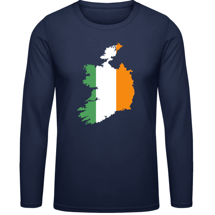 Ireland Map T-shirt à manches longues contain pic