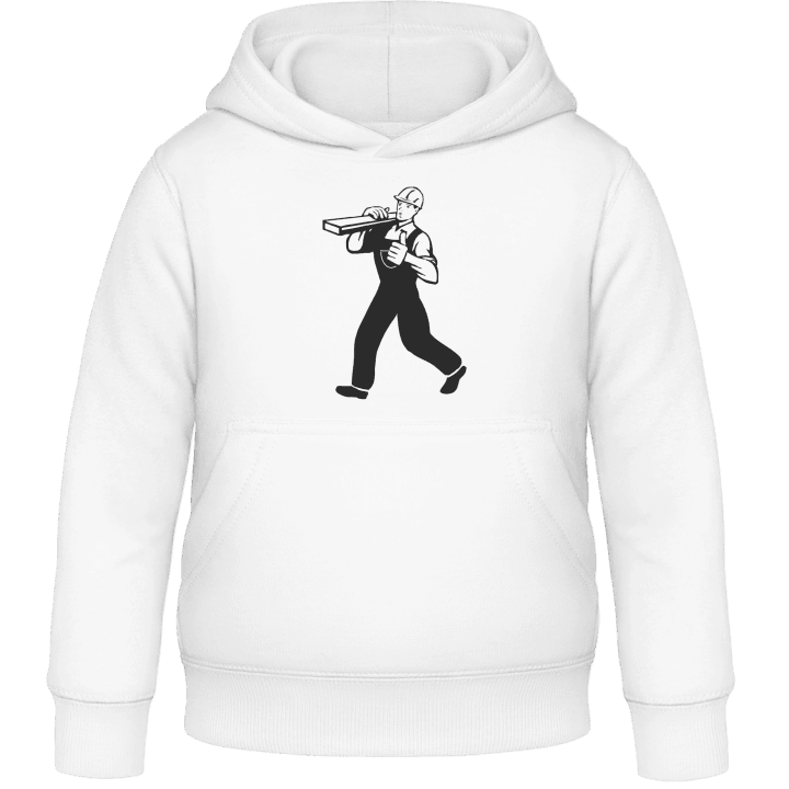 Construction Worker Silhouette Kids Hoodie contain pic