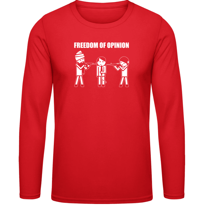 Freedom Of Opinion T-shirt à manches longues contain pic