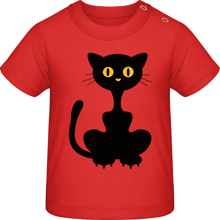 Black Cat T-shirt för bebisar 0 image