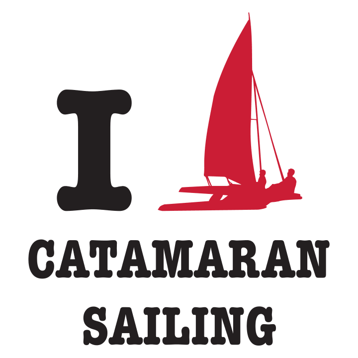 I Love Catamaran Sailing Women T-Shirt 0 image
