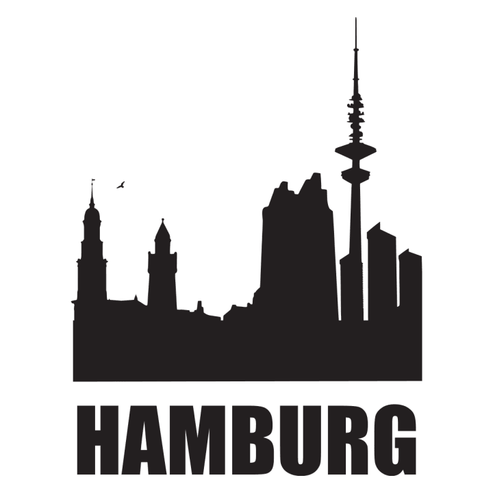 Skyline Hamburg Naisten t-paita 0 image