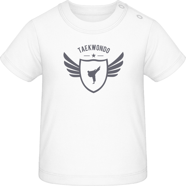 Taekwondo Winged Baby T-skjorte contain pic
