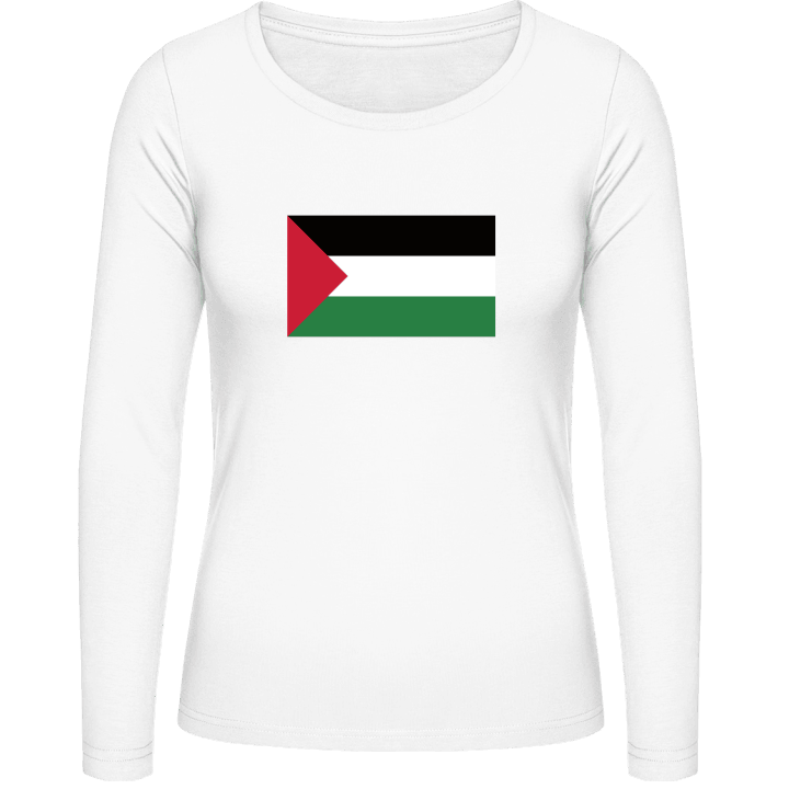 Drapeau de la Palestine T-shirt à manches longues pour femmes contain pic