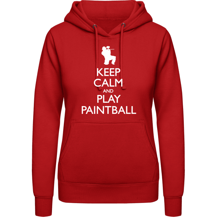 Keep Calm And Play Paintball Vrouwen Hoodie contain pic