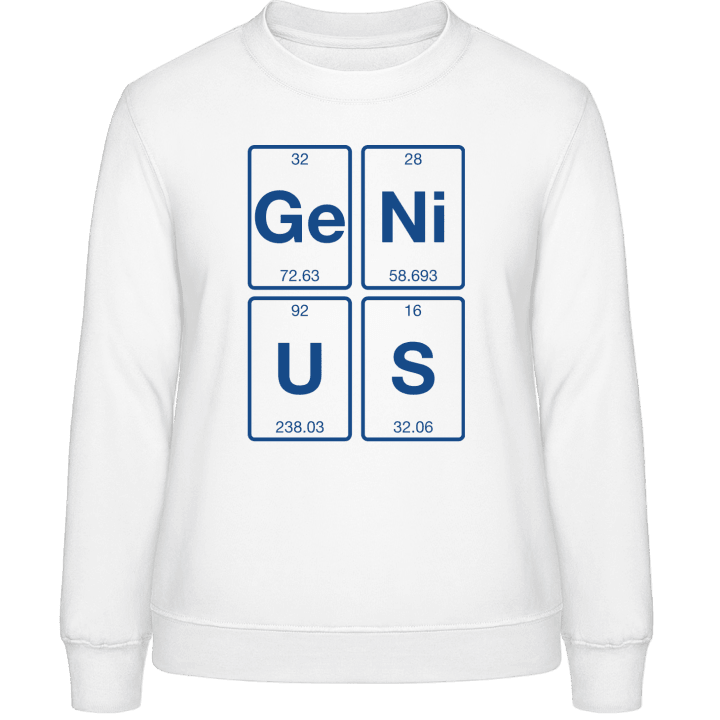 Genius Chemical Elements Vrouwen Sweatshirt contain pic