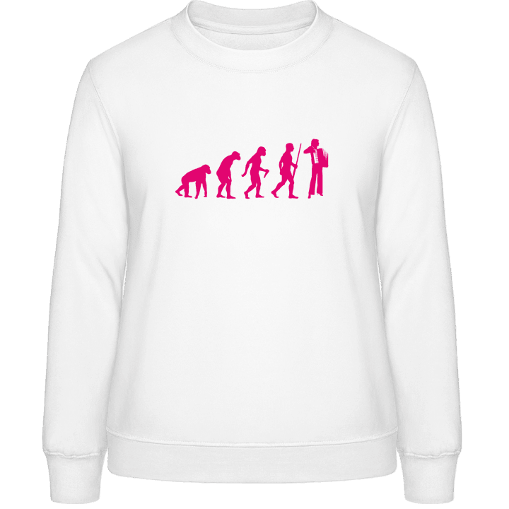 Female Accordionist Evolution Vrouwen Sweatshirt contain pic