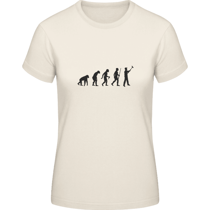 Evolution To Painter T-skjorte for kvinner contain pic