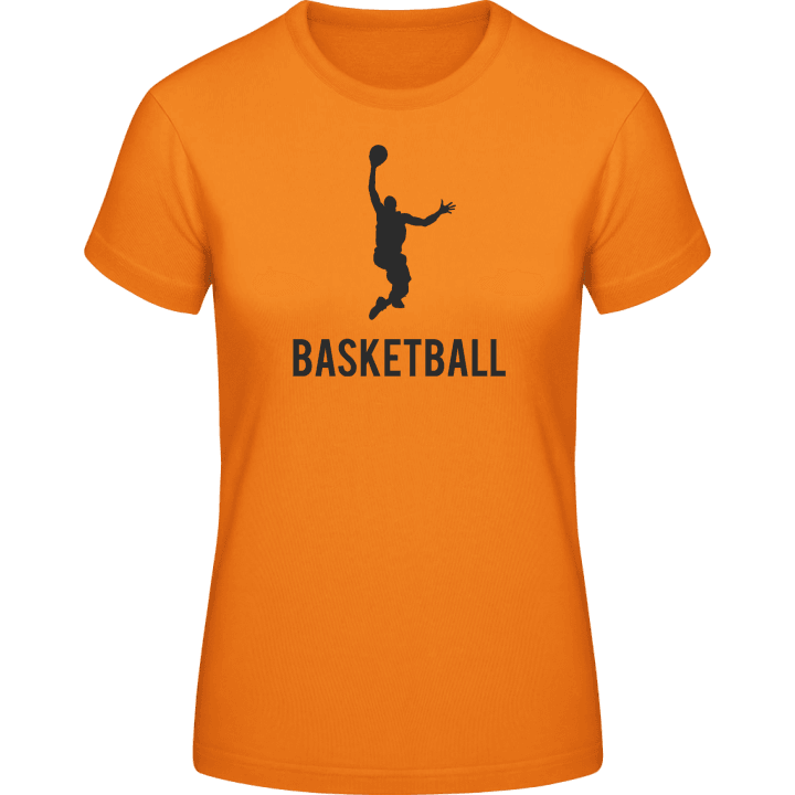 Basketball Dunk Silhouette T-skjorte for kvinner contain pic