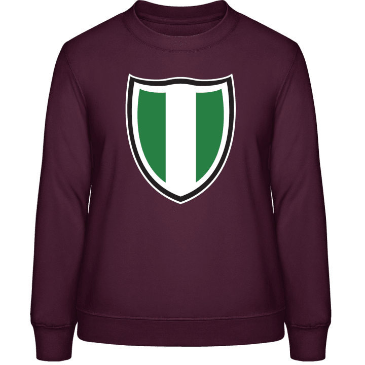 Nigeria Shield Flag Sweatshirt för kvinnor contain pic
