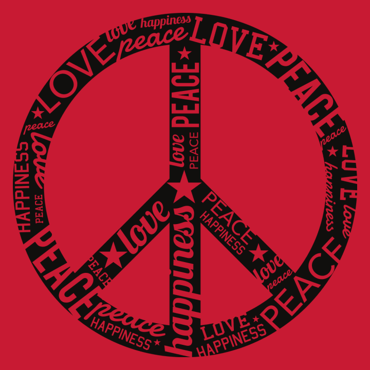 Peace Sign Typo Camiseta 0 image