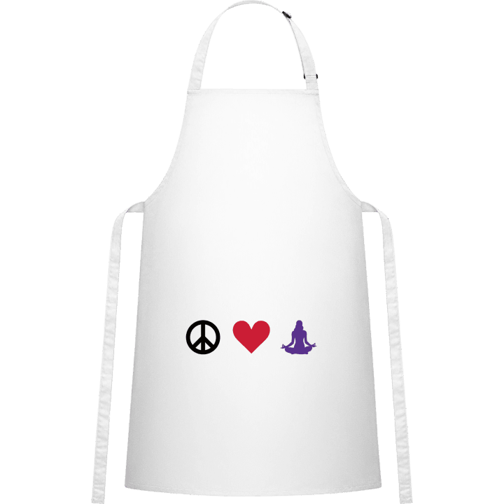Peace Love And Meditation Förkläde för matlagning contain pic