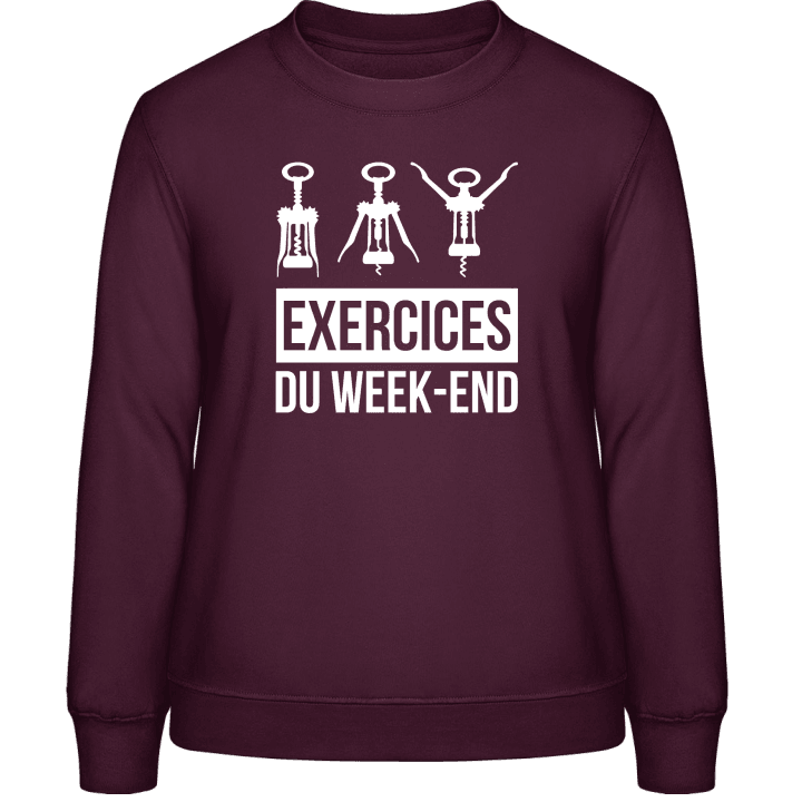 Exercises du week-end Vrouwen Sweatshirt contain pic