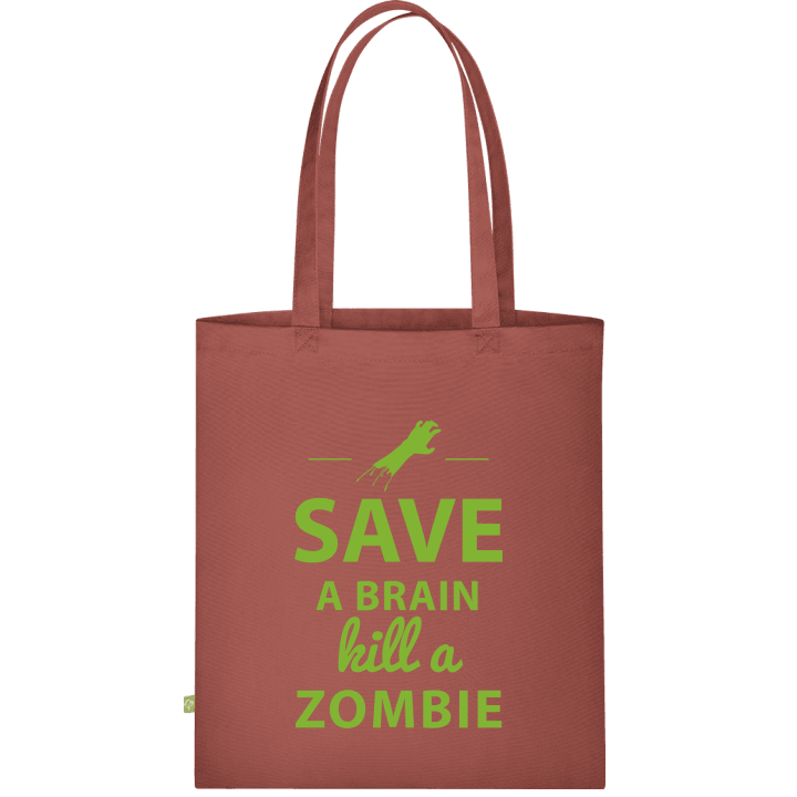 Save A Brain Kill A Zombie Väska av tyg 0 image
