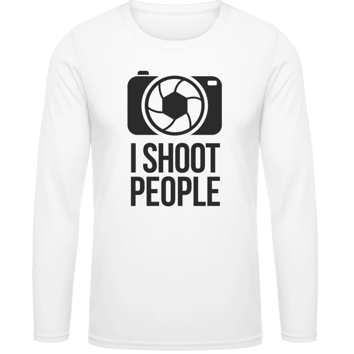 I Shoot People Photographer Langarmshirt contain pic