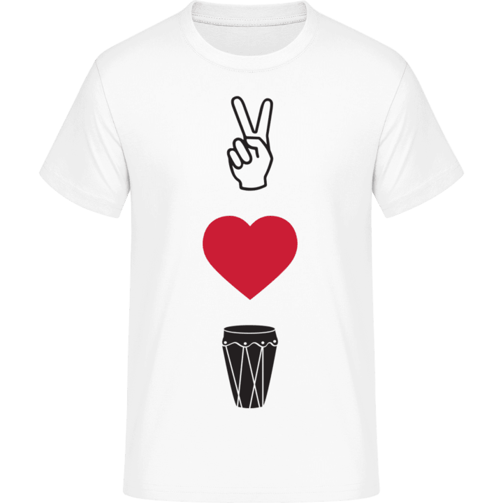 Peace Love Percussion T-Shirt contain pic