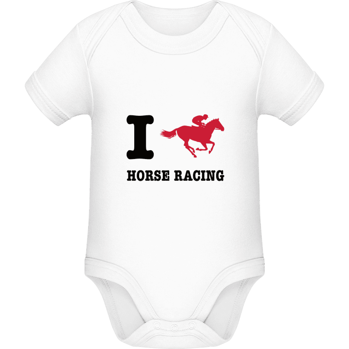 I Love Horse Racing Baby Romper contain pic