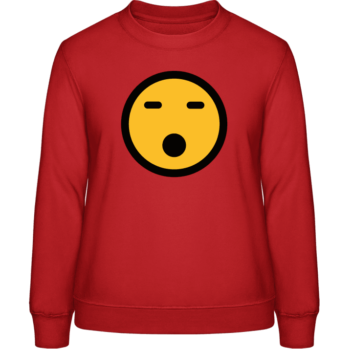 Tired Smiley Frauen Sweatshirt contain pic