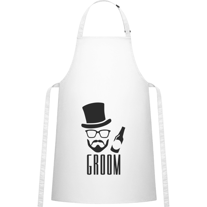 Groom Hipster Delantal de cocina contain pic
