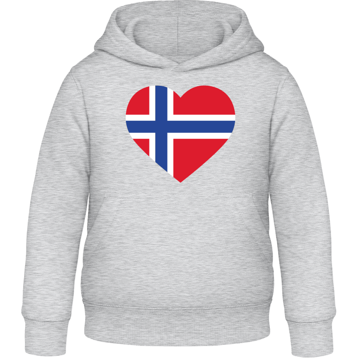 Norway Heart Flag Felpa con cappuccio per bambini contain pic