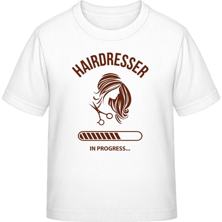 Hairdresser in progress Kinderen T-shirt contain pic