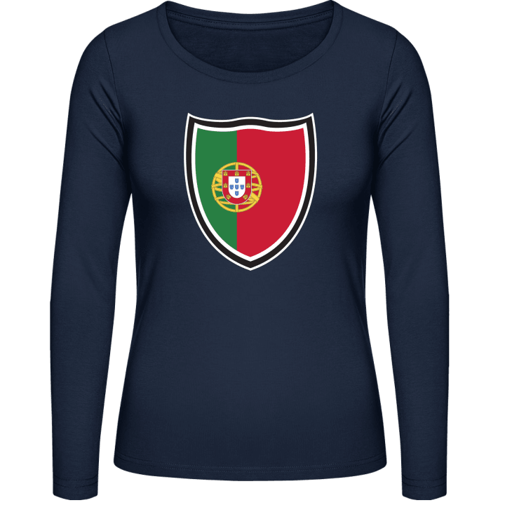 Portugal Shield Flag Vrouwen Lange Mouw Shirt contain pic