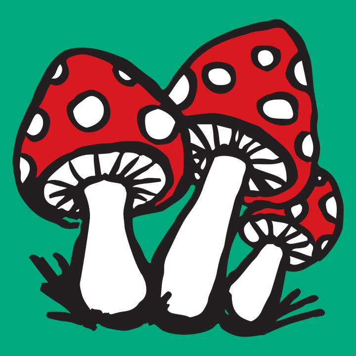 Red Mushrooms Långärmad skjorta 0 image