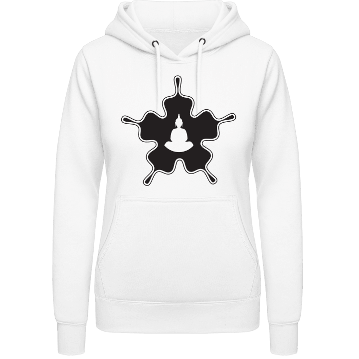 Buddha Figure in Flower Vrouwen Hoodie contain pic